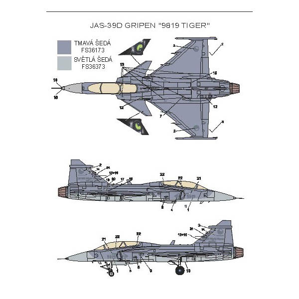 SAAB JAS39D Gripen (9819 Czech AF)  MCZA4809