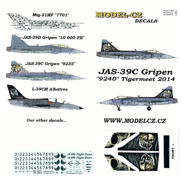 SAAB JAS39C Gripen (9240 Czech AF) MCZA7212