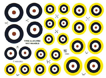British Roundels 1938-1947 Large type A & A1 SETNO102