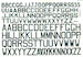 British WW2 (1939-1941) Sq. Letters (Med.Sea Grey)
