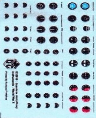 Japanese Army/Navy Instrument decals D32010