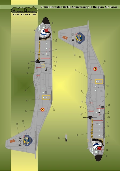 C130 Hercules (30th anniversary Belgian Air Force)  MMD-144030