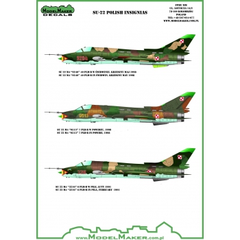 Suchoi Su-22 Fitter Polish insignias MMD-144082
