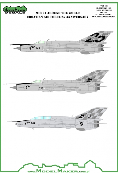 MiG21 Around the World , Croatian Air Force 25th anniversary  MMD-144098