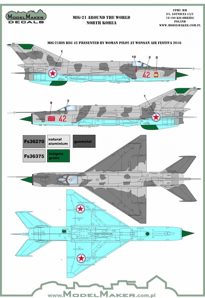 MIG-21 Fishbed around the world - North Korea MMD-144107