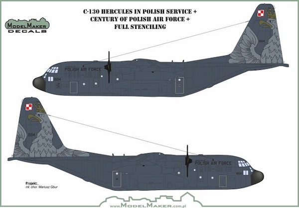 Lockheed C130H Hercules in Polish Service incl. special markings 100yrs Polish AF MMD-144111