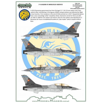 F16AM/BM Fighting Falcon in Romanian service  MMD-32097