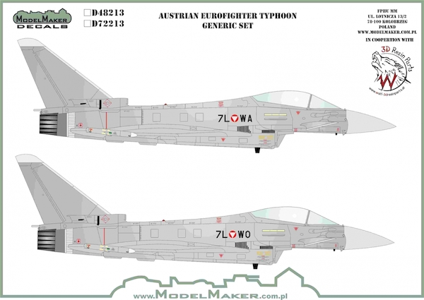 Austrian Eurofighter Typhoon - Generic set MMD-32213