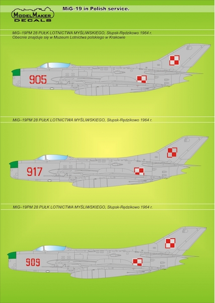 Mikoyan MiG19 Farmer in Polish Service MMD-48005