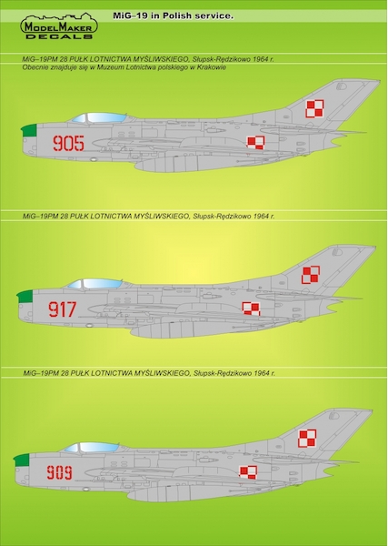 Mikoyan MiG19 Farmer in Polish Service  MMD-48005