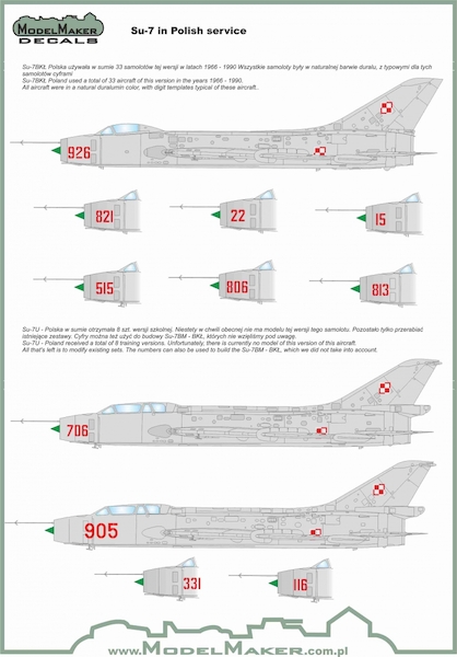 Suchoi Su7 Fitter in Polish Service (REISSUE)  MMD-48009A