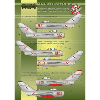 Mikoyan MiG15/MiG15Bis/Lim1/2 in Polish Service  MMD-48023