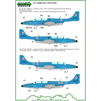 TS11 Iskra in Polish service Vol 3 'Navy Regiments"  MMD-48039