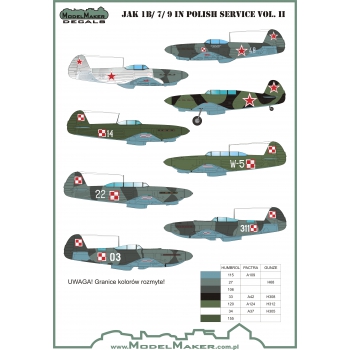 Yakovlev Yak1B/Yak7/Yak9 in Polish Service  MMD-48050