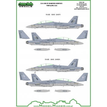 F/A18D Hornet (VMFA-533 'Hawks" USMC)  MMD-48053