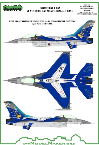 F16A Fighting Falcon "Portugese Air force '50 ears of BA5 Monte Real Air Base'  MMD-48070