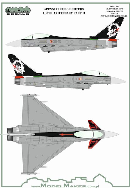 Apenine Eurofighters Italian Air Force Part 2 100th Anniversary set MMD-48142