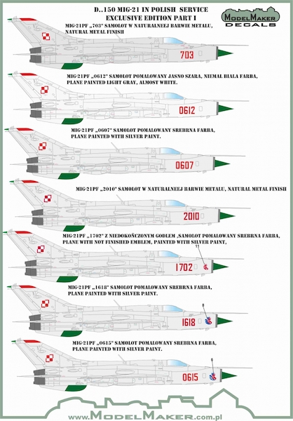 Mikoyan MiG21 in Polish service Exclusive edition Part 1  MMD-48150