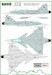 Czech SAAB JAS39C Gripen Stencils and Insignias generic set MMD-48158