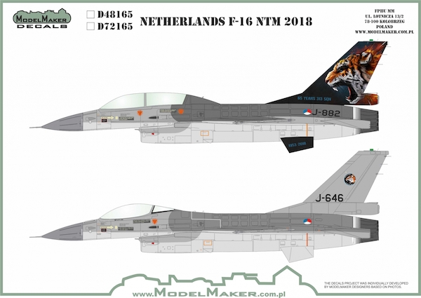 F16 Fighting Falcon Netherland Tiger Meet 2018  MMD-48165