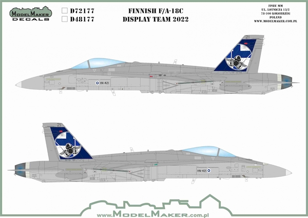 Finnish F/A18C Hornet Display team 2022 MMD-48177