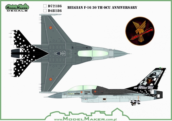 F16B Mlu Fighting Falcon (Belgian AF 30 years OCU)  MMD-48186