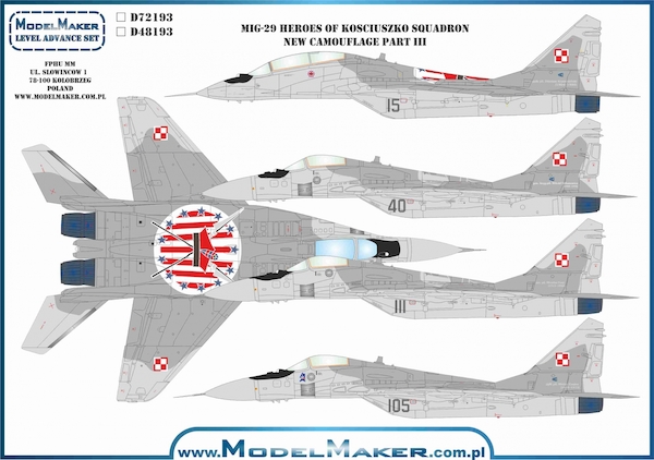 Mikoyan MiG29M Fulcrum "Hero's of Kosciuszko" New Camouflage Part III (Polish Air force)  MMD-48193