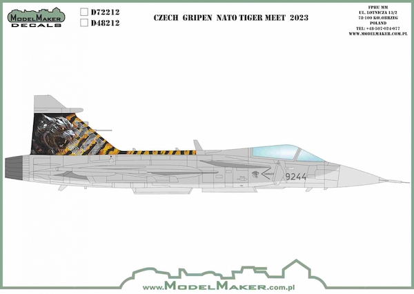 Saab JAS39 Gripen (Czech Air Force NATO Tiger meet 2023) MMD-48212