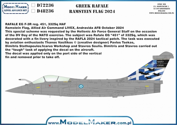 Greek Rafale Ramstein Flag 2024 MMD-48236