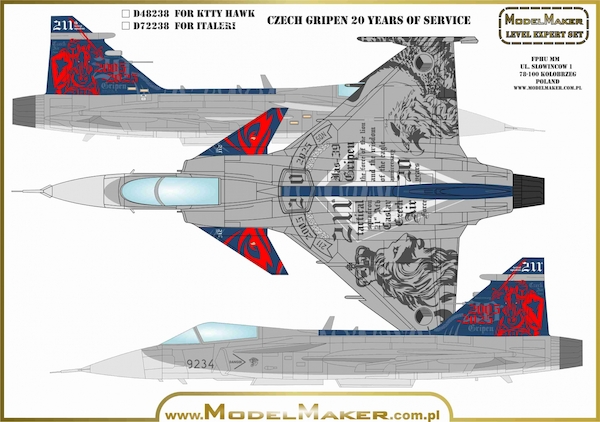 Czech Saab JAS39 Gripen 20 yeasr of Service  MMD-48244