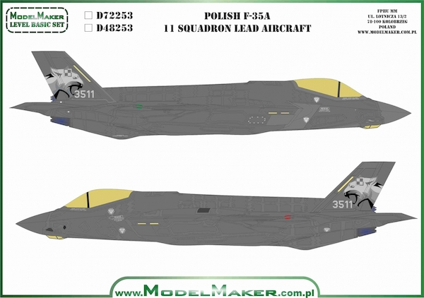 F35A Lightning II (Polish 11sq Lead Aircraft)  MMD-48253