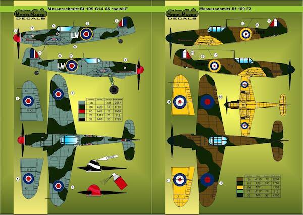 Messerschmitt BF109 Flown by Polish Pilots  MMD-72022