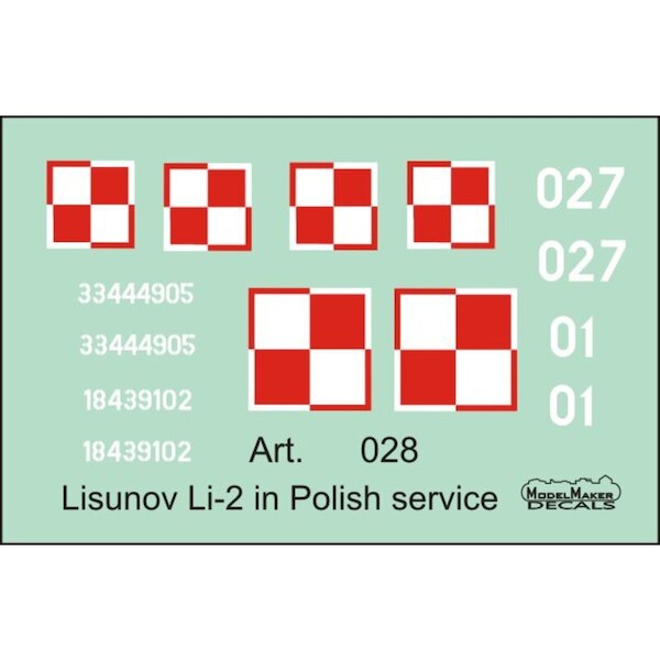 Lisunow Li2 in Polish Service  MMD-72028