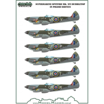 Supermarine Spitfire MKXVI Bubbletop in Polish Service  MMD-72066