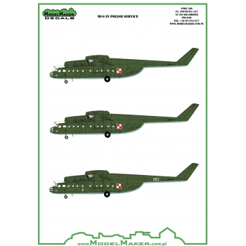 Mil Mi-6 in Polish service  MMD-72086