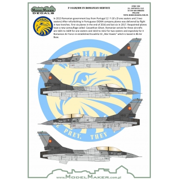 F16AM/BM Fighting Falcon in Romanian service MMD-72097