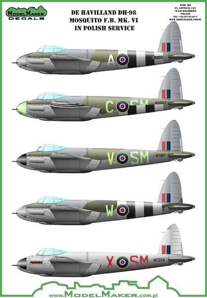 De Havilland DH-98 Mosquito FB MkVI in Polish service  MMD-72099