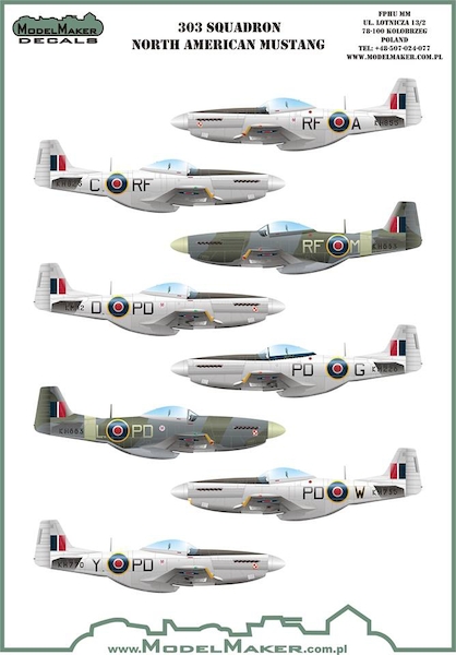 North American P51 Mustang (303sq (Polish) RAF ) MMD-72102