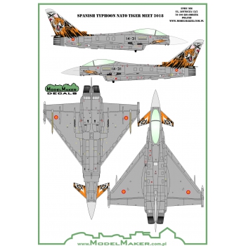 Spanish Typhoon Stencils and insignia + NATO Tigermeer 2018 markings MMD-72139