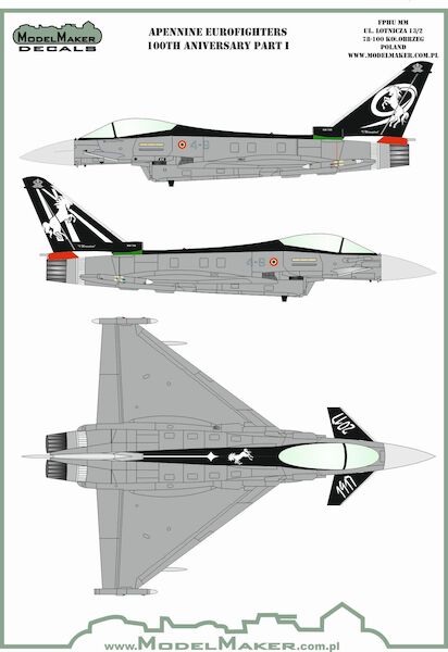 Apenine Eurofighters Italian Air Force Part 1 100th Anniversary set MMD-72141