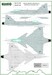 Czech SAAB JAS39C Gripen Stencils and Insignias generic set MMD-72158