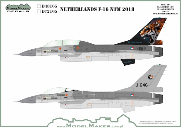 F16 Fighting Falcon Netherland Tiger Meet 2018  MMD-72165