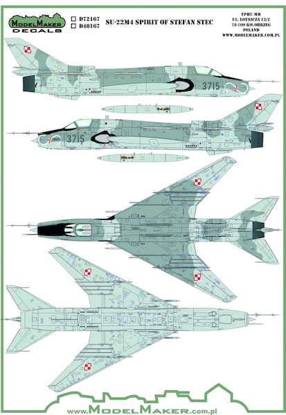 Sukhoi Su22M-4 in Polish service 'Spirit of Stefan Stec MMD-72167