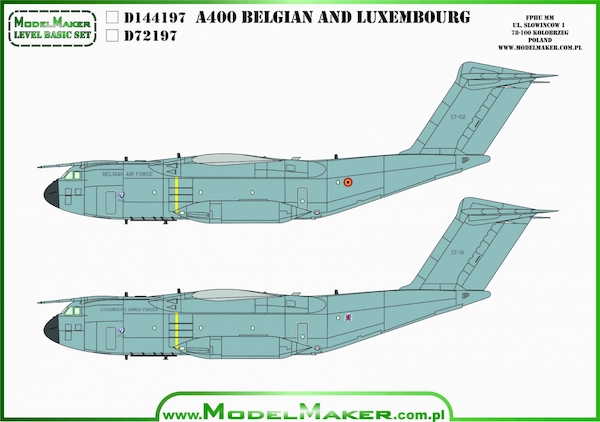 Airbus A400 (Belgian and Luxembourg AF) MMD-72197