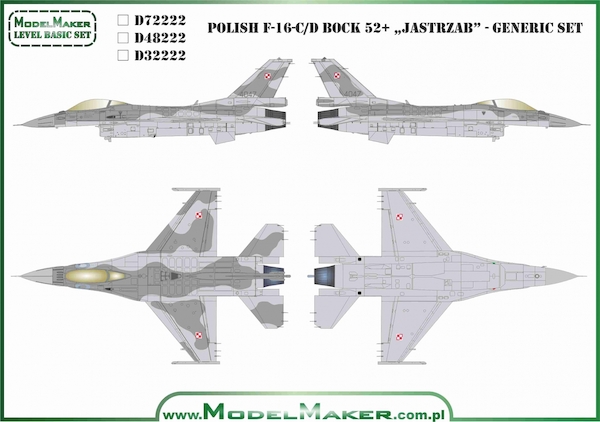 Polish  F16C/D Block 52+ "Jastrzab" Generic set  MMD-72222