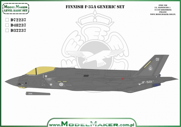 F35A Lightning II (Finnish Air Force, Generic set)  MMD-72237