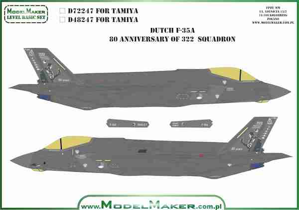 F-35A Lightning II (80th Ann. of 322 Squadron, KLu)  MMD-72247