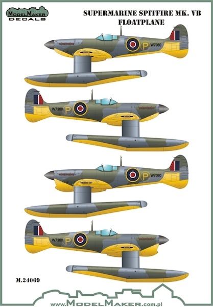 Supermarine Spitfire MKVB Floatplane masks MMD-M24068