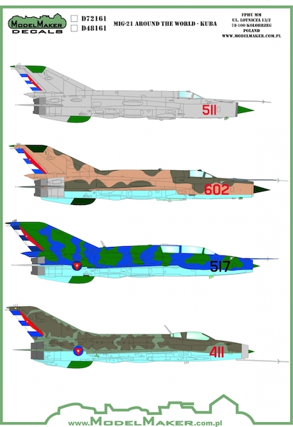 Mikoyan MiG21 around the world - Kuba  MMD-M32161