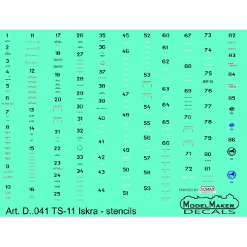 TS11 Iskra Stencils MMD-SD322041